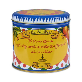 100gram Panettone met citrusvruchten en saffraan - Blauw