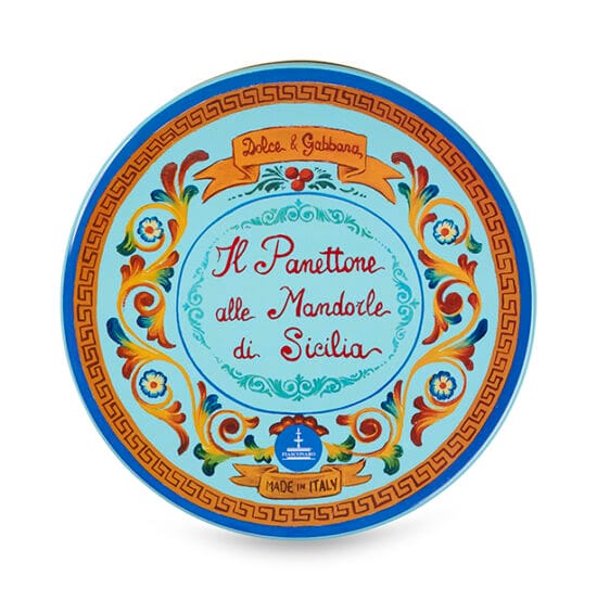 1000gram Panettone met amandel en likeurwijn - Blauw